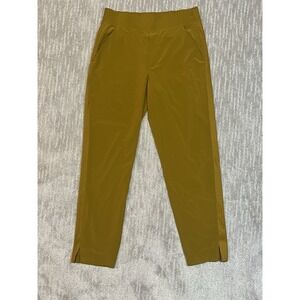 Athleta size 6 Brooklyn Ankle Pants in mustard yellow